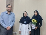 تجلیل از از مهندس بهداشت حرفه ای بیمارستان شهدای سلامت به مناسبت روز بهداشت حرفه ای 